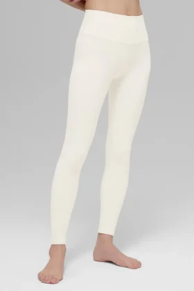High-Waist Airbrush Legging – Avorio