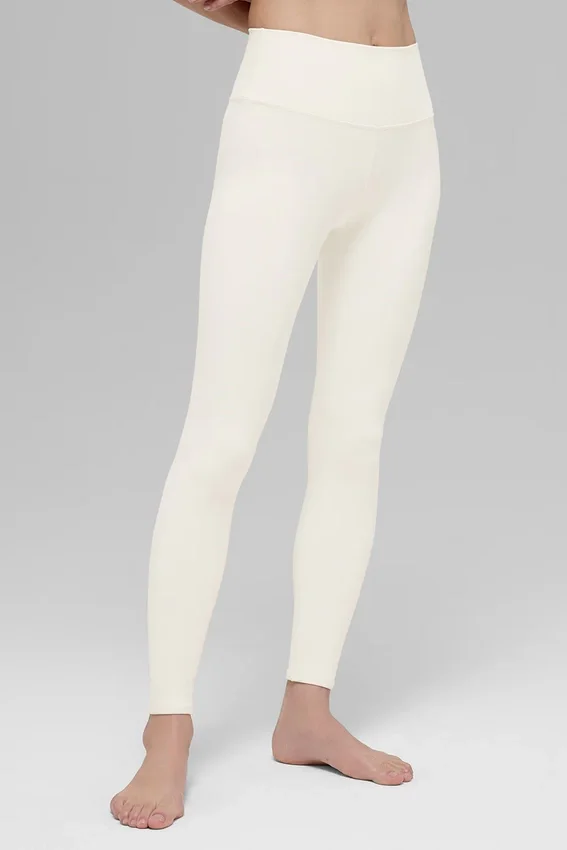 High-Waist Airbrush Legging - Avorio