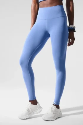 High-Waist Airbrush Legging - Blu cristallino