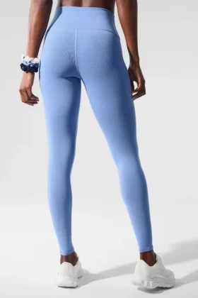 High-Waist Airbrush Legging – Blu cristallino