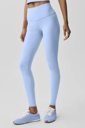 High-Waist Airbrush Legging – Blu Provenza chiaro