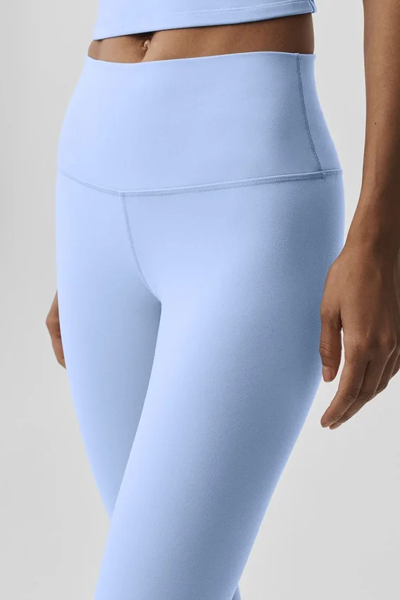 High-Waist Airbrush Legging - Blu Provenza chiaro
