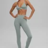 High-Waist Airbrush Legging - Grigio lunare