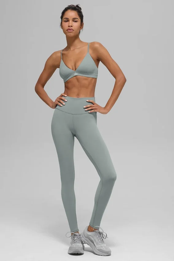 High-Waist Airbrush Legging - Grigio lunare