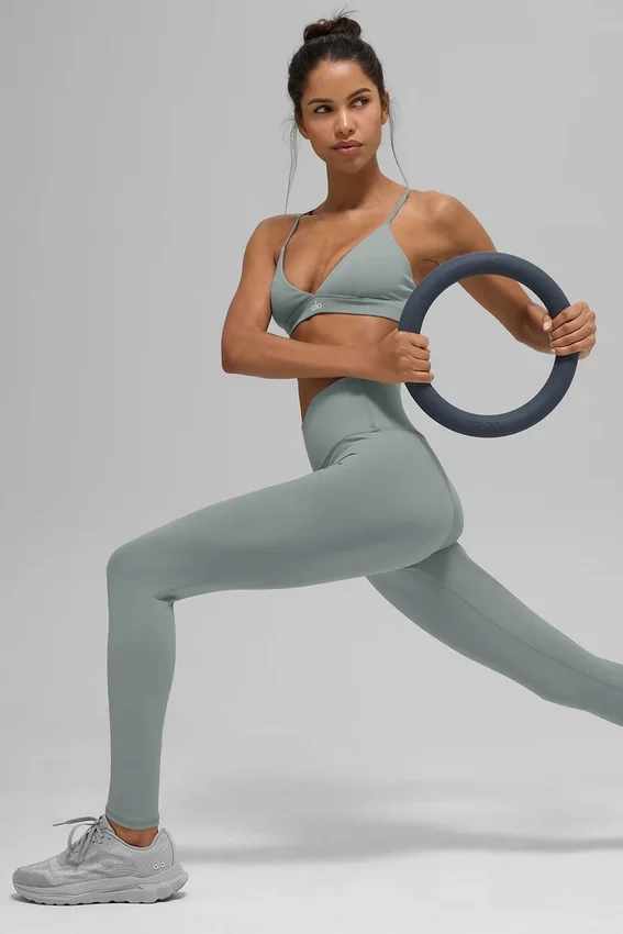 High-Waist Airbrush Legging - Grigio lunare