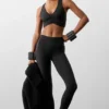 High-Waist Airbrush Legging - Nero