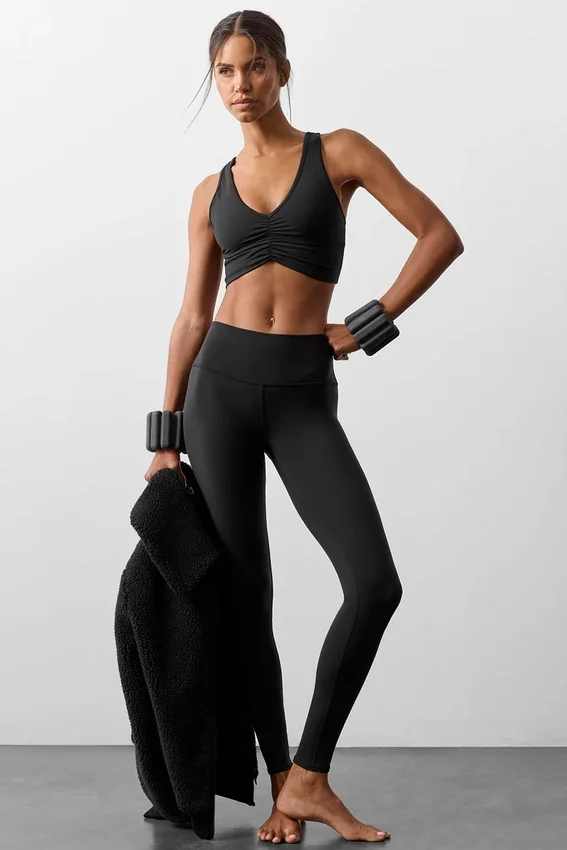 High-Waist Airbrush Legging - Nero