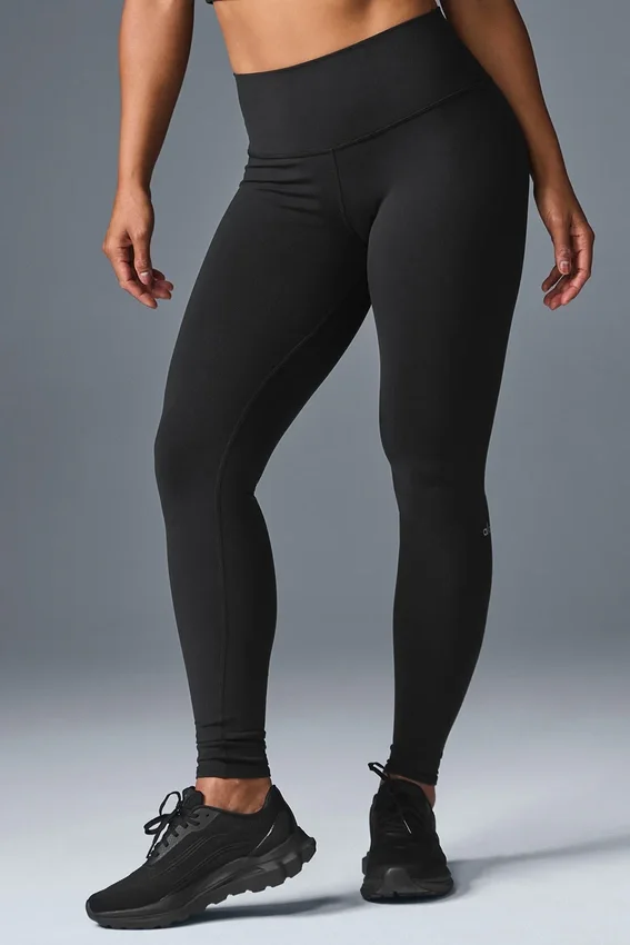 High-Waist Airbrush Legging - Nero