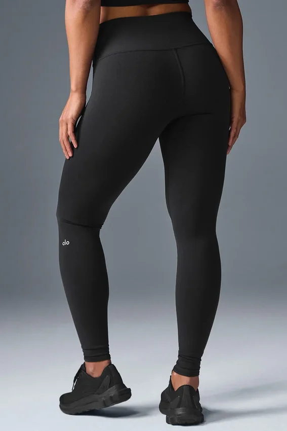 High-Waist Airbrush Legging - Nero