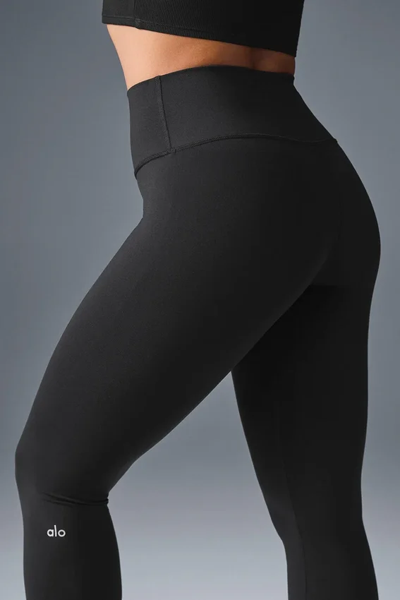 High-Waist Airbrush Legging - Nero