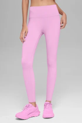 High-Waist Airbrush Legging - Rosa Candy Heart
