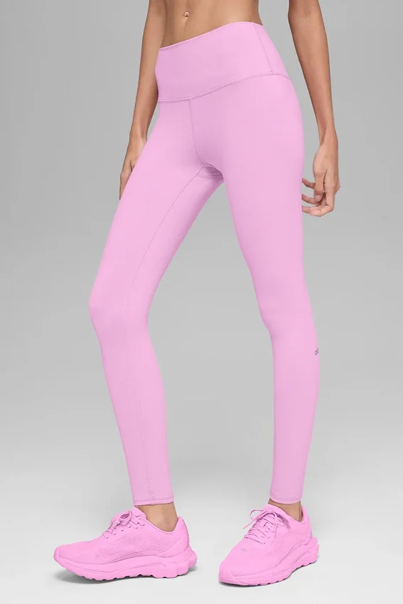 High-Waist Airbrush Legging - Rosa Candy Heart