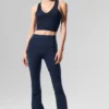 High-Waist Airbrush Leggings - Blu navy