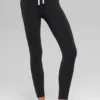 High-Waist Airbrush Race Pace 7/8 Leggings - Nero/Bianco