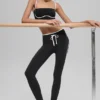 High-Waist Airbrush Race Pace 7/8 Leggings - Nero/Bianco