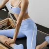 High-Waist Airbrush Race Pace Capri - Blu Provenza chiaro/Bianco