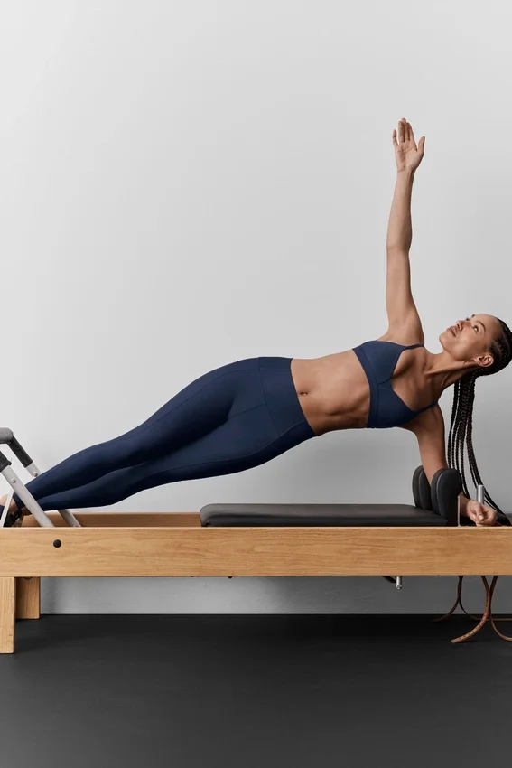 High-Waist Airlift 7/8 Fine Line Leggings - Blu navy