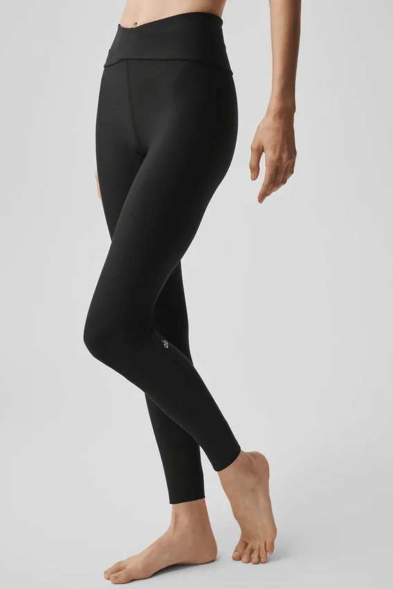 High-Waist Airlift 7/8 Horizon Leggings - Nero