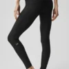 High-Waist Airlift 7/8 Horizon Leggings - Nero
