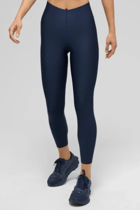 High-Waist Airlift 7/8 Leggings - Blu navy