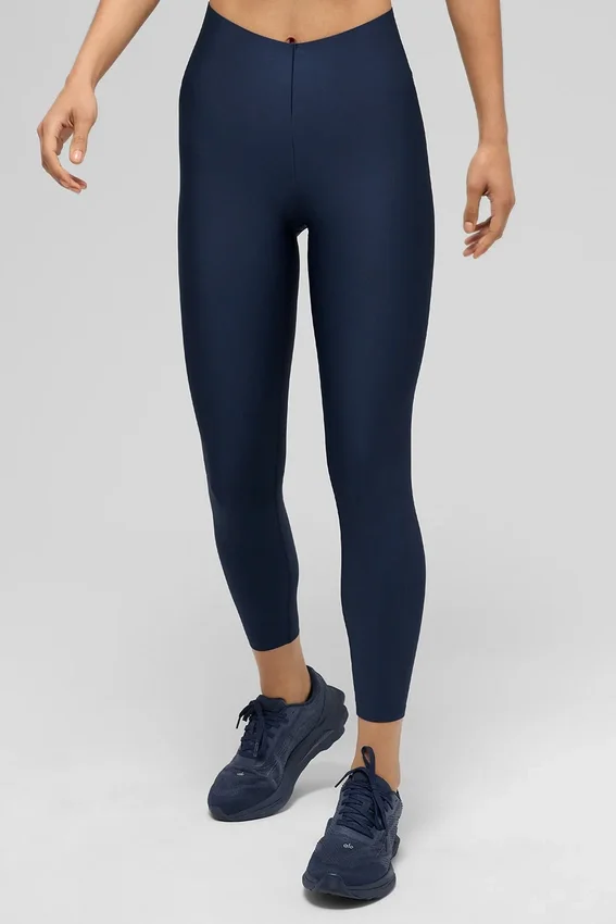 High-Waist Airlift 7/8 Leggings - Blu navy