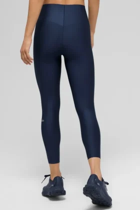 High-Waist Airlift 7/8 Leggings – Blu navy