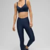 High-Waist Airlift 7/8 Leggings - Blu navy