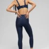 High-Waist Airlift 7/8 Leggings - Blu navy