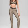 High-Waist Airlift 7/8 Line Up Leggings - Gravel