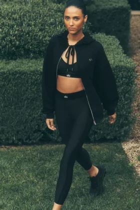 High-Waist Airlift 7/8 Line up Leggings - Nero