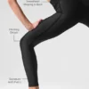 High-Waist Airlift 7/8 Line up Leggings - Nero
