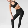 High-Waist Airlift 7/8 Line up Leggings - Nero