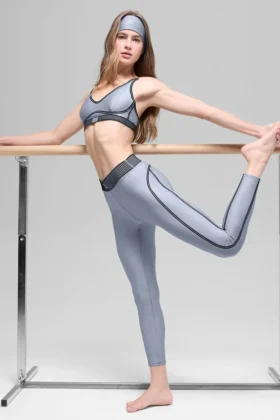 High-Waist Airlift 7/8 Line up Leggings - Winter Frost