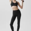 High-Waist Airlift 7/8 Speedwork Leggings - Nero