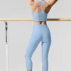 High-Waist Airlift Capri - Blu conchiglia