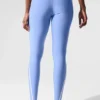 High-Waist Airlift Charger 7/8 Leggings - Blu cristallino/Bianco