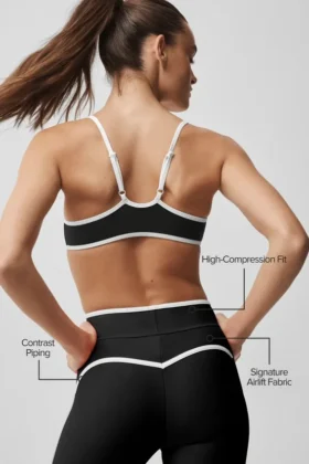 High-Waist Airlift Charger Leggings 7/8 – Nero/Bianco