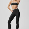High-Waist Airlift Charger Leggings 7/8 - Nero/Bianco