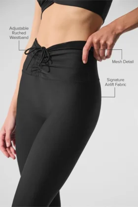 High-Waist Airlift Divine Leggings – Nero
