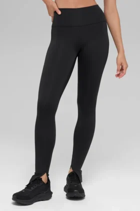 High-Waist Airlift Elongated Leggings - Nero