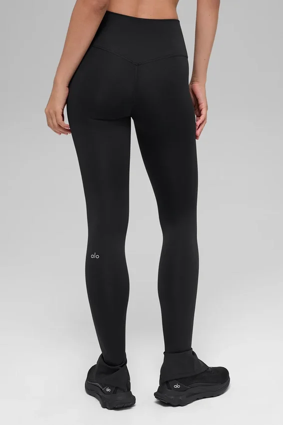 High-Waist Airlift Elongated Leggings - Nero