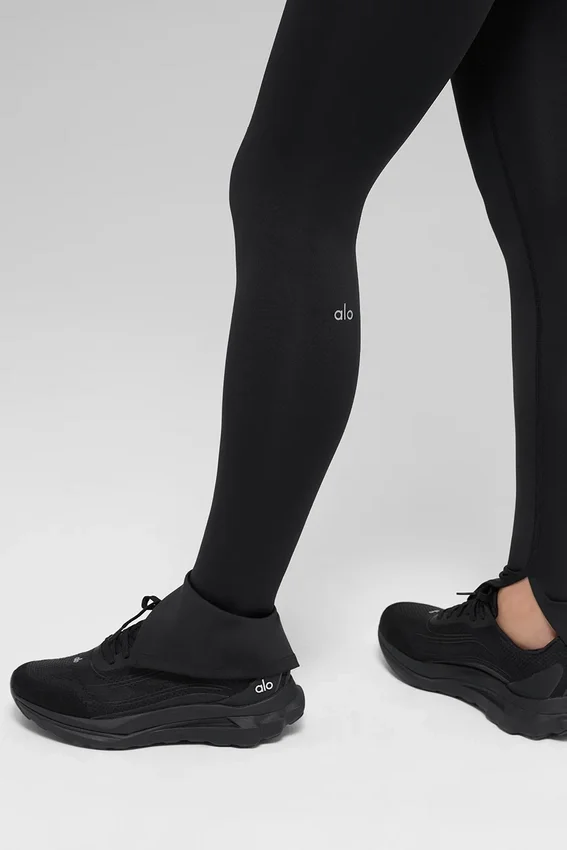 High-Waist Airlift Elongated Leggings - Nero