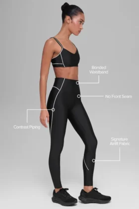 High-Waist Airlift Haven Leggings – Nero/Bianco