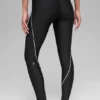 High-Waist Airlift Haven Leggings - Nero/Bianco