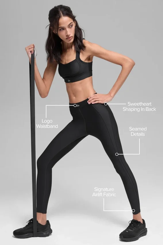 High-Waist Airlift Ignite 7/8 Leggings - Nero
