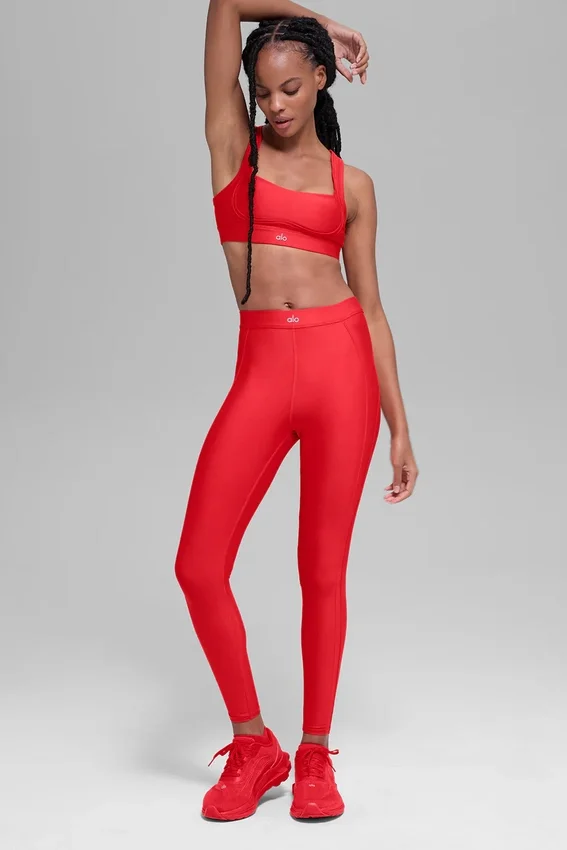 High-Waist Airlift Ignite 7/8 Leggings - Rosso brillante