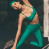 High-Waist Airlift Legging 7/8 - Emerald Isle