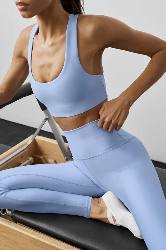 High-Waist Airlift Legging 7/8 - Light Provence Blue