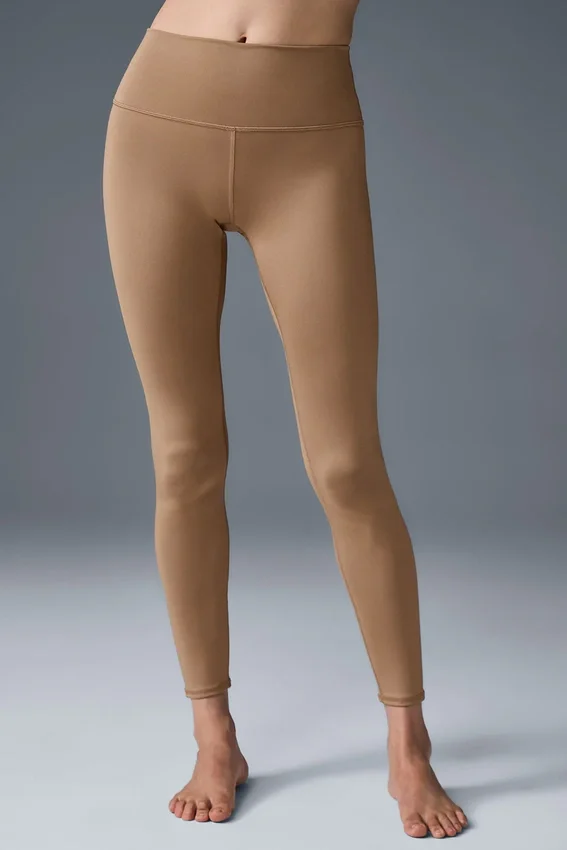 High-Waist Airlift Legging 7/8 - Mandorla tostata