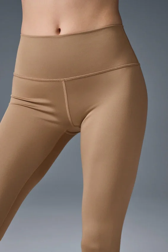 High-Waist Airlift Legging 7/8 - Mandorla tostata
